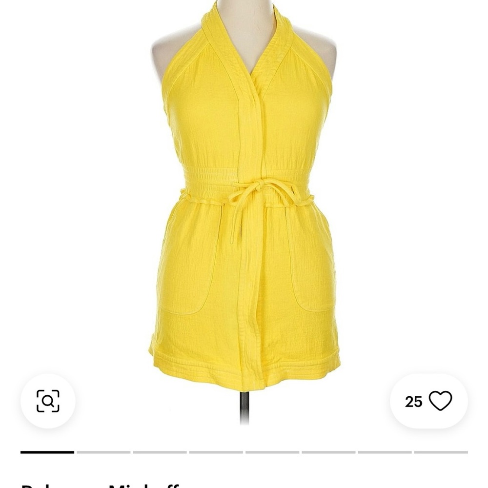 Rebecca Minkoff Yellow Halter Dress